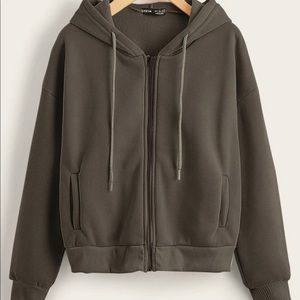Brown zip up hoodie